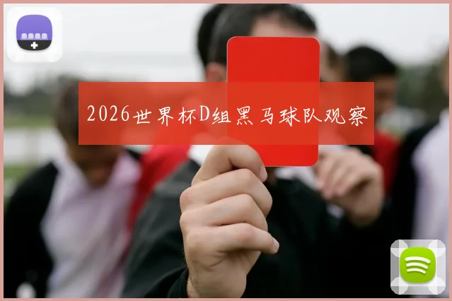 2026世界杯D组黑马球队观察